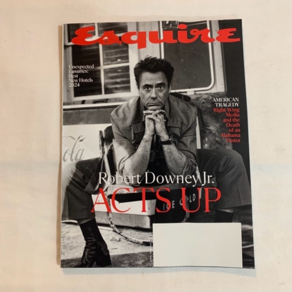 Esquire Robert Downey Jr “Acts Up” Issue April/May 2024 Magazine